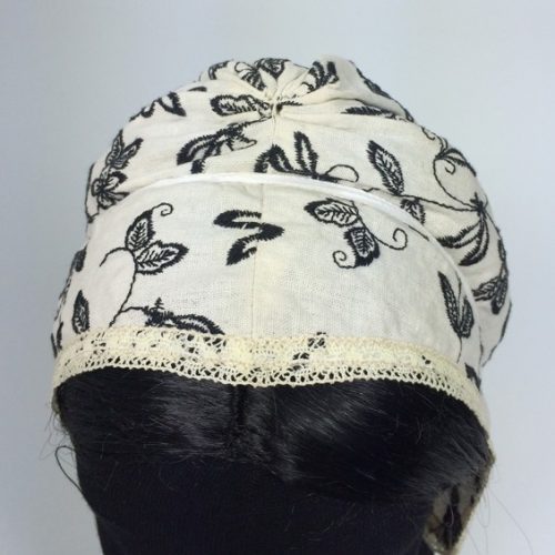 Embroidered Linen Coif - Image 4