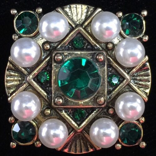 Antique Gold w/Emerald