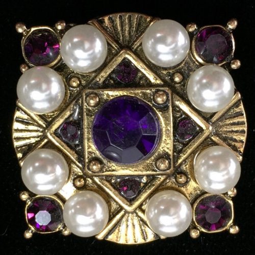 Antique Gold w/Amethyst