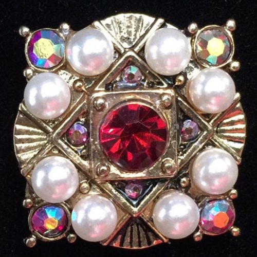 Antique Gold w/ ruby and red AB (limited!)