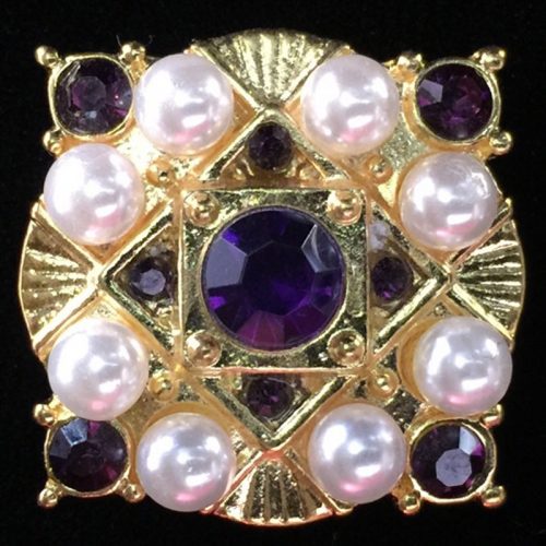 Bright Gold w/ Amethyst
