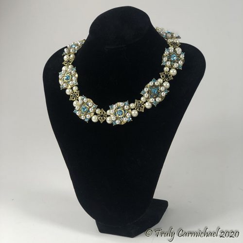 Antique gold with turquoise 14"-16"