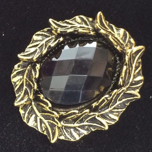 Antique Gold leaves w/ Jet