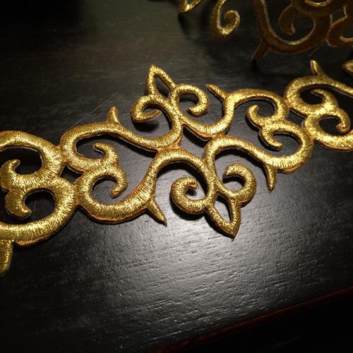 2.8" metallic cutwork trim - Image 2