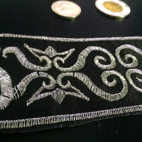 2" metallic embroidered trim - Image 5