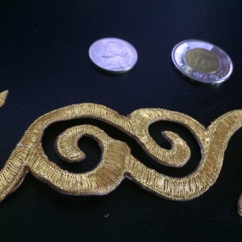 1.6" metallic cutwork trim - Image 4