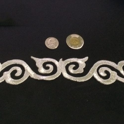 1.6" metallic cutwork trim - Image 2