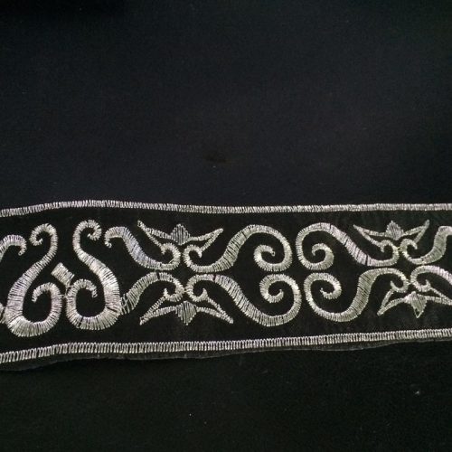2" metallic embroidered trim - Image 8