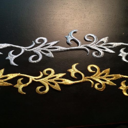 1.45" metallic cutwork trim - Image 7