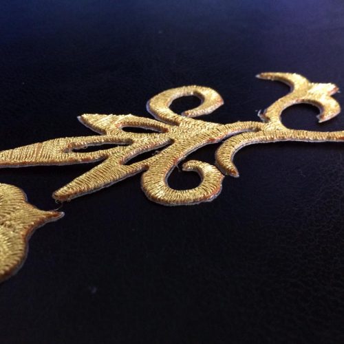 1.45" metallic cutwork trim - Image 3