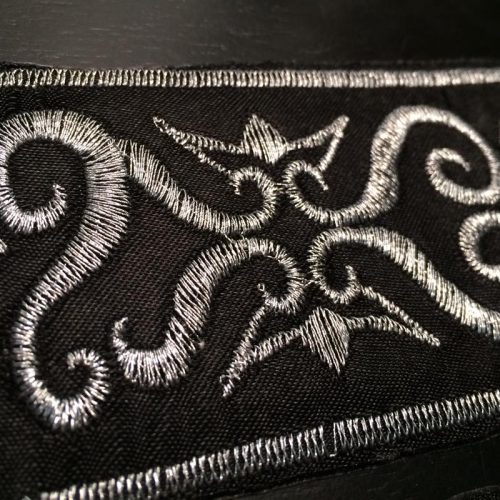 2" metallic embroidered trim - Image 4