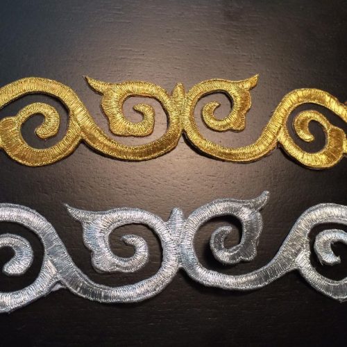 1.6" metallic cutwork trim - Image 5
