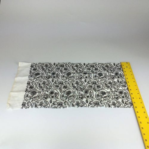 Replica blackwork linen fabric - coif sized piece - Image 6