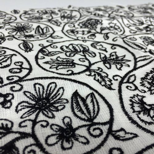 Replica Embroidered Linen Coif - Image 2