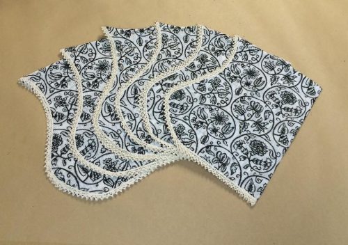 Replica Embroidered Linen Coif - Image 8