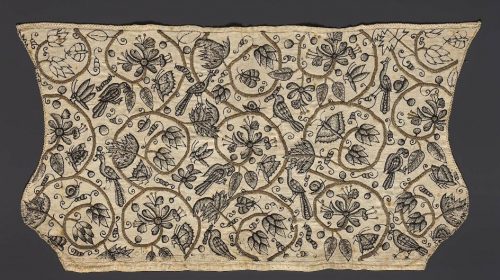 Replica Embroidered Linen Coif - Image 10