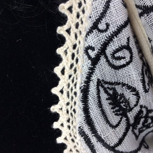 Replica Embroidered Linen Coif - Image 9