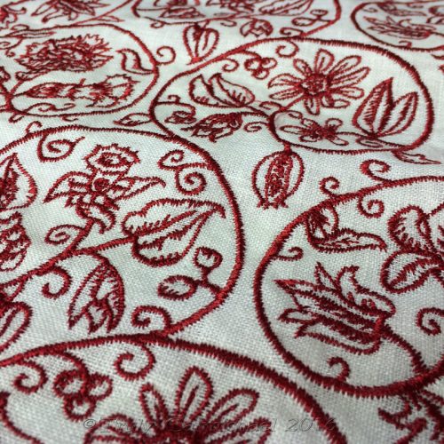 Replica blackwork linen fabric by the 1/2 yd - Image 9
