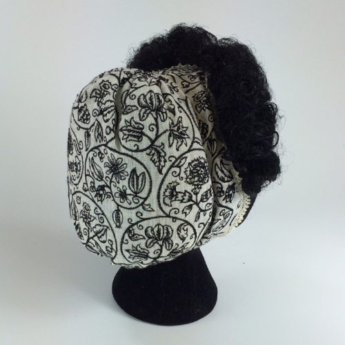 Replica Embroidered Linen Coif - Image 5
