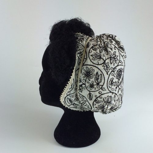 Replica Embroidered Linen Coif - Image 6