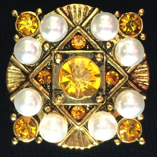 Antique Gold w/ topaz