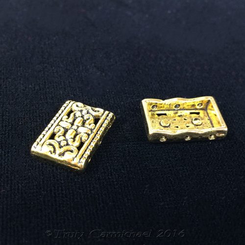 Antique gold spacers