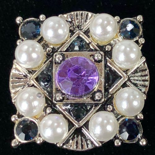 Antique Silver w/ Montana Blue and Tanzanite (limited!)